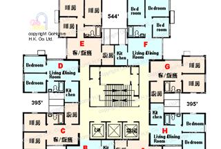 3室1廳1衛　544呎